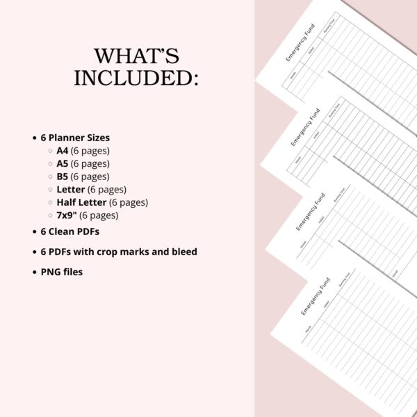 Printable Emergency Fund Template - Image 4