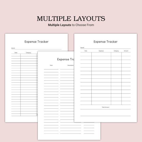 Printable Expense Tracker Template - Image 2