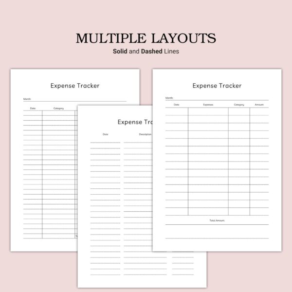 Printable Expense Tracker Template - Image 4