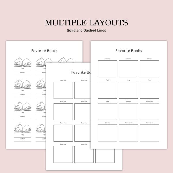 Printable Favorite Books Template - Image 4