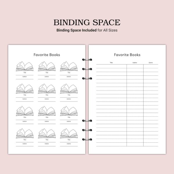 Printable Favorite Books Template - Image 5