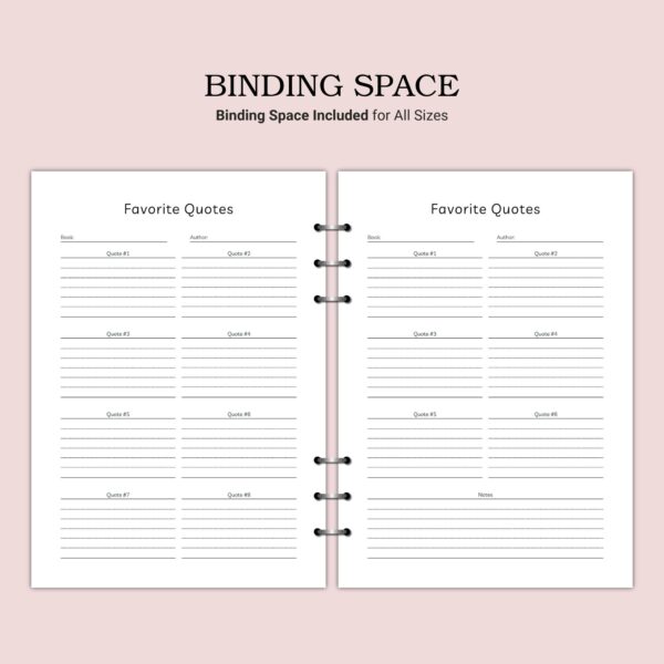 Printable Favorite Quotes Template - Image 6