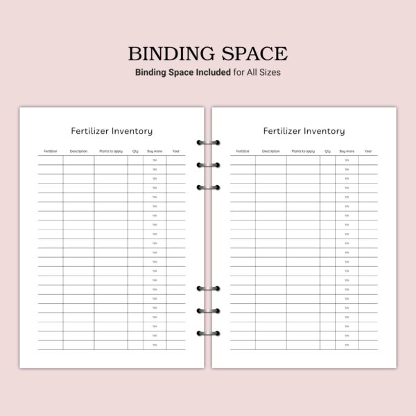 Printable Fertilizer Inventory Template - Image 3