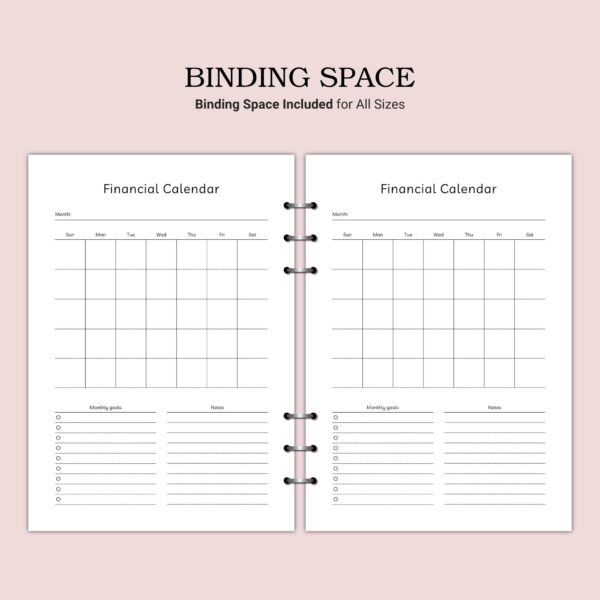 Printable Financial Calendar Template - Image 7