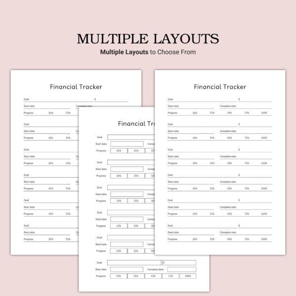 Printable Financial Tracker Template - Image 2