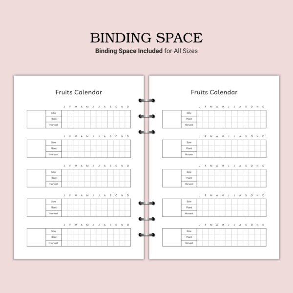 Printable Fruits Calendar Template - Image 4