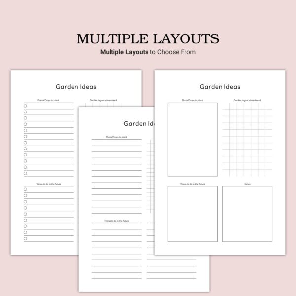 Printable Garden Ideas Template - Image 2