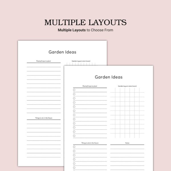 Printable Garden Ideas Template - Image 3