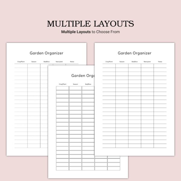 Printable Garden Organizer Template - Image 2