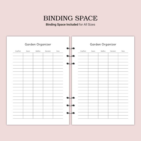 Printable Garden Organizer Template - Image 3