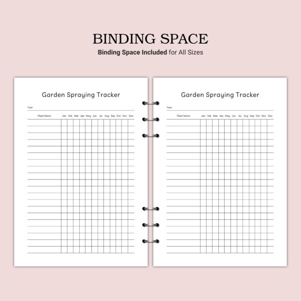 Printable Garden Spraying Tracker Template - Image 3