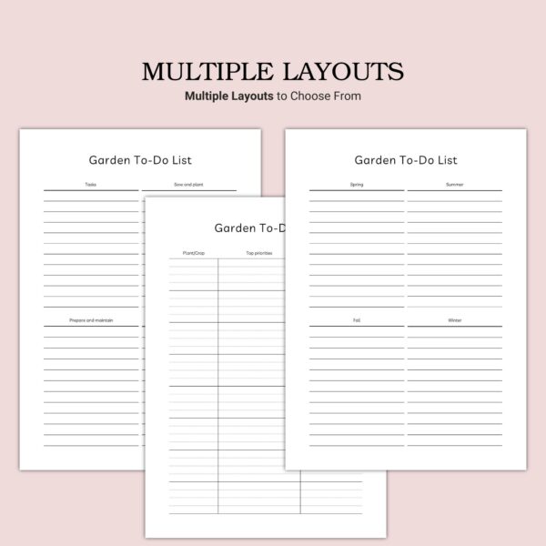 Printable Garden To-Do List Template - Image 2