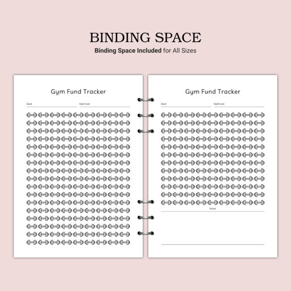 Printable Gym Fund Tracker Template - Image 4