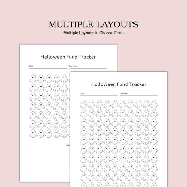 Printable Halloween Fund Tracker Template - Image 2