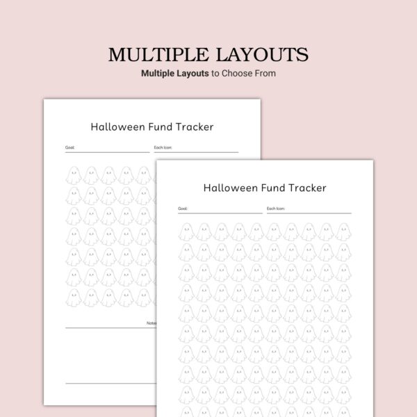 Printable Halloween Fund Tracker Template - Image 3