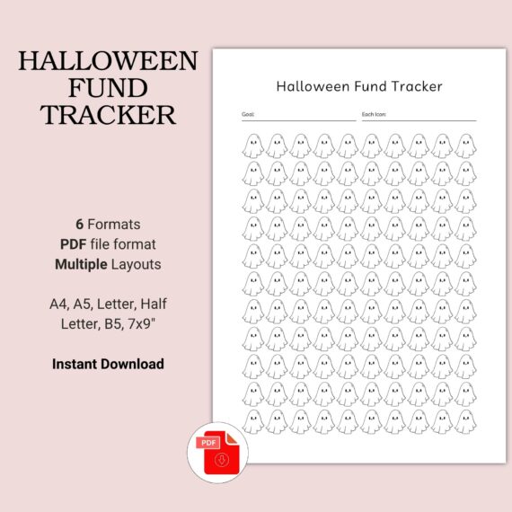 Printable Halloween Fund Tracker Template
