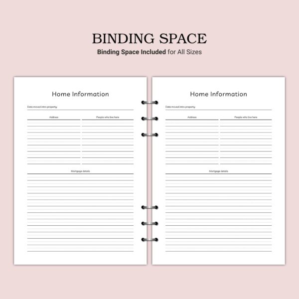 Printable Home Information Template - Image 4