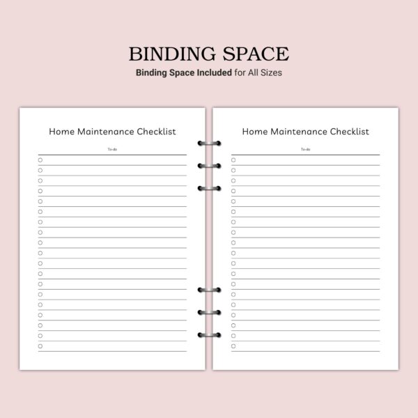 Printable Home Maintenance Checklist Template - Image 4
