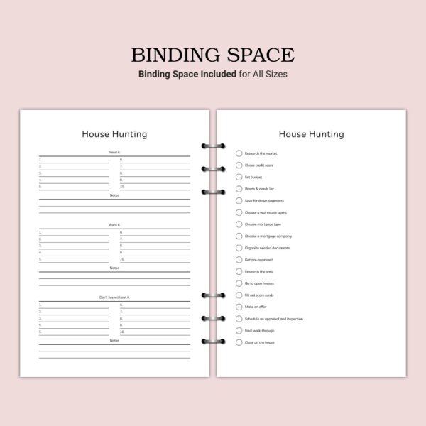 Printable House Hunting Template - Image 6