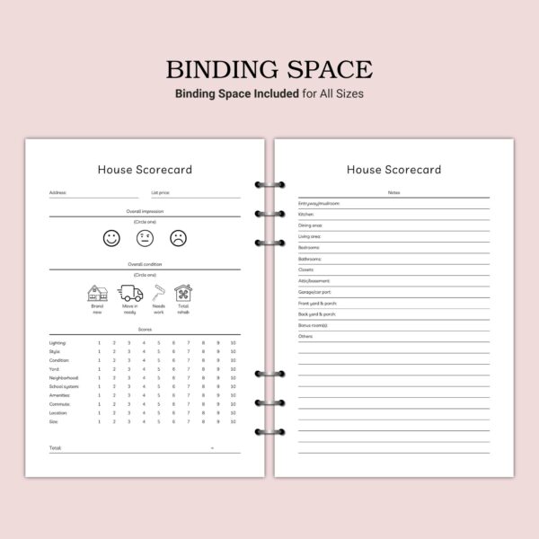 Printable House Scorecard Template - Image 4