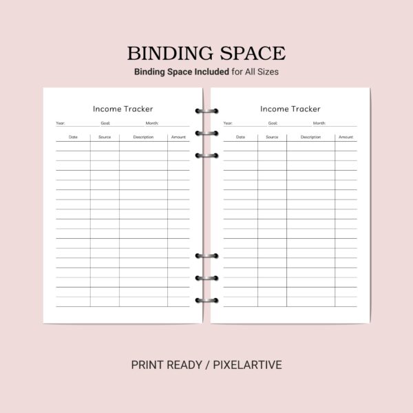 Printable Income Tracker Template - Image 3