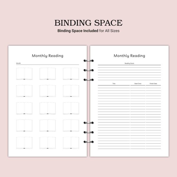 Printable Monthly Reading Template - Image 4