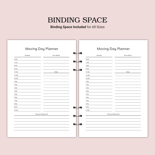 Printable Moving Day Planner Template - Image 4