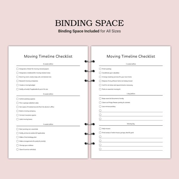Printable Moving Timeline Checklist Template - Image 4