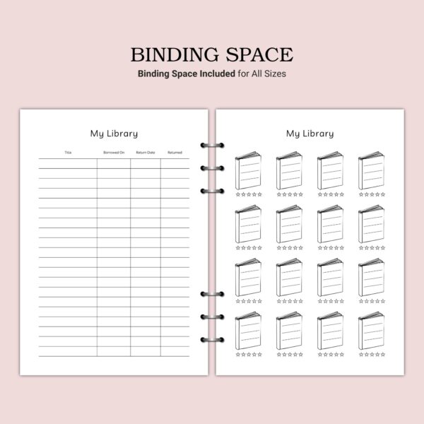 Printable My Library Template - Image 4