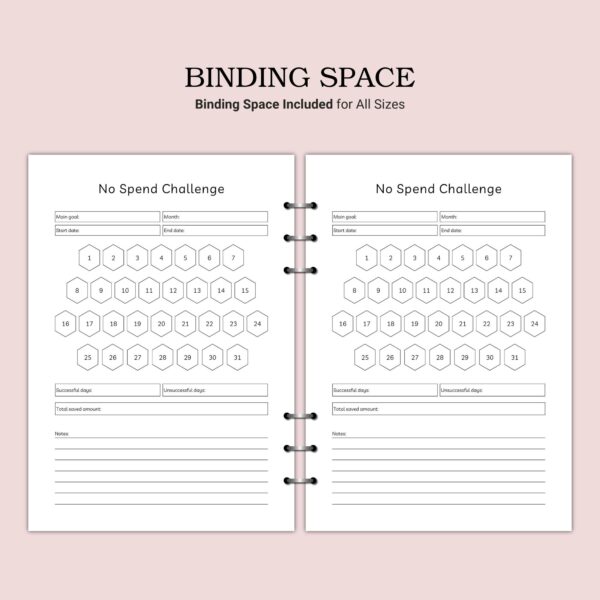 Printable No Spend Challenge Template - Image 6