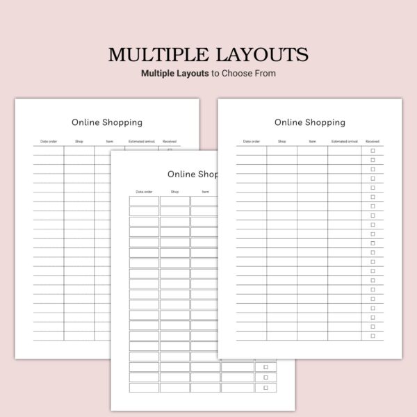 Printable Online Shopping Template - Image 2