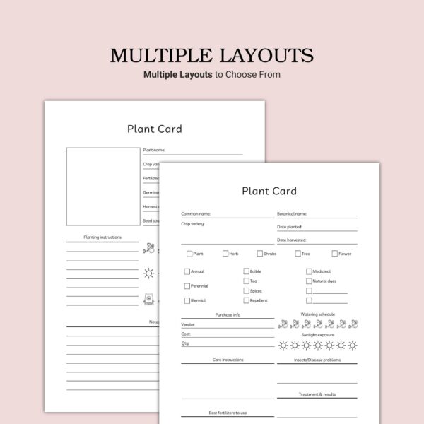 Printable Plant Card Template - Image 2