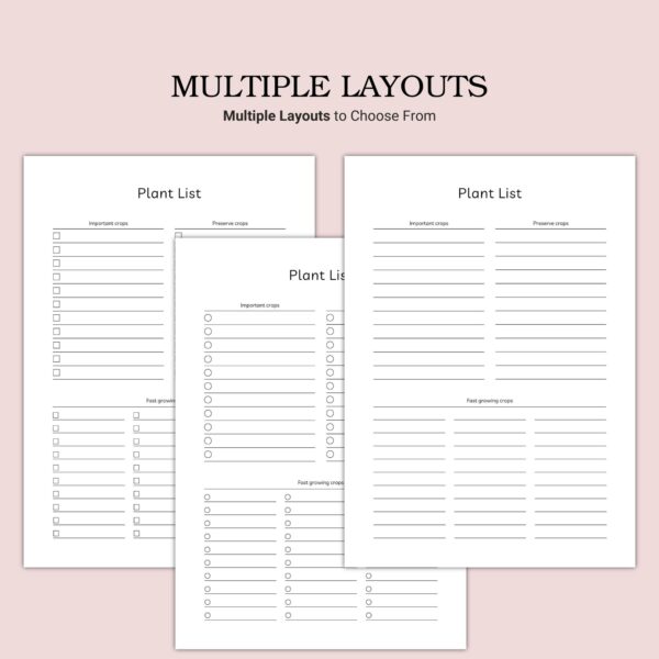 Printable Plant List Template - Image 2