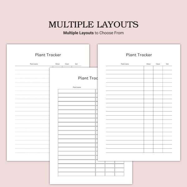 Printable Plant Tracker Template - Image 2