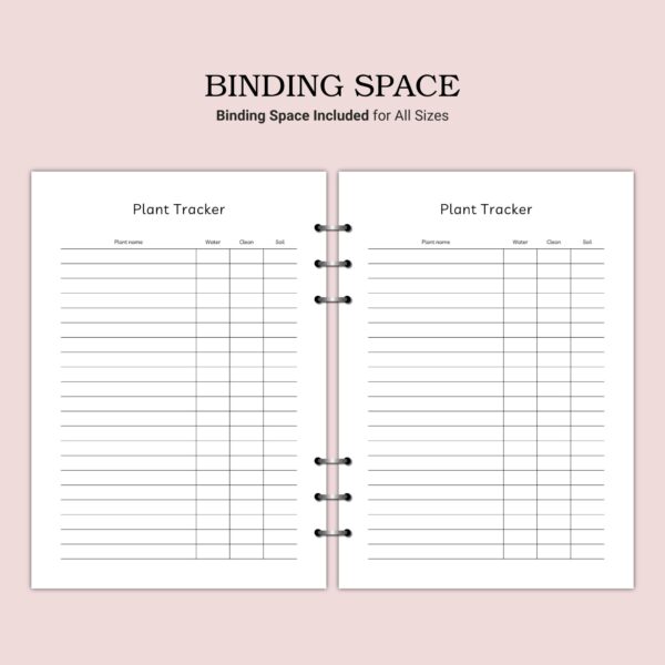 Printable Plant Tracker Template - Image 3