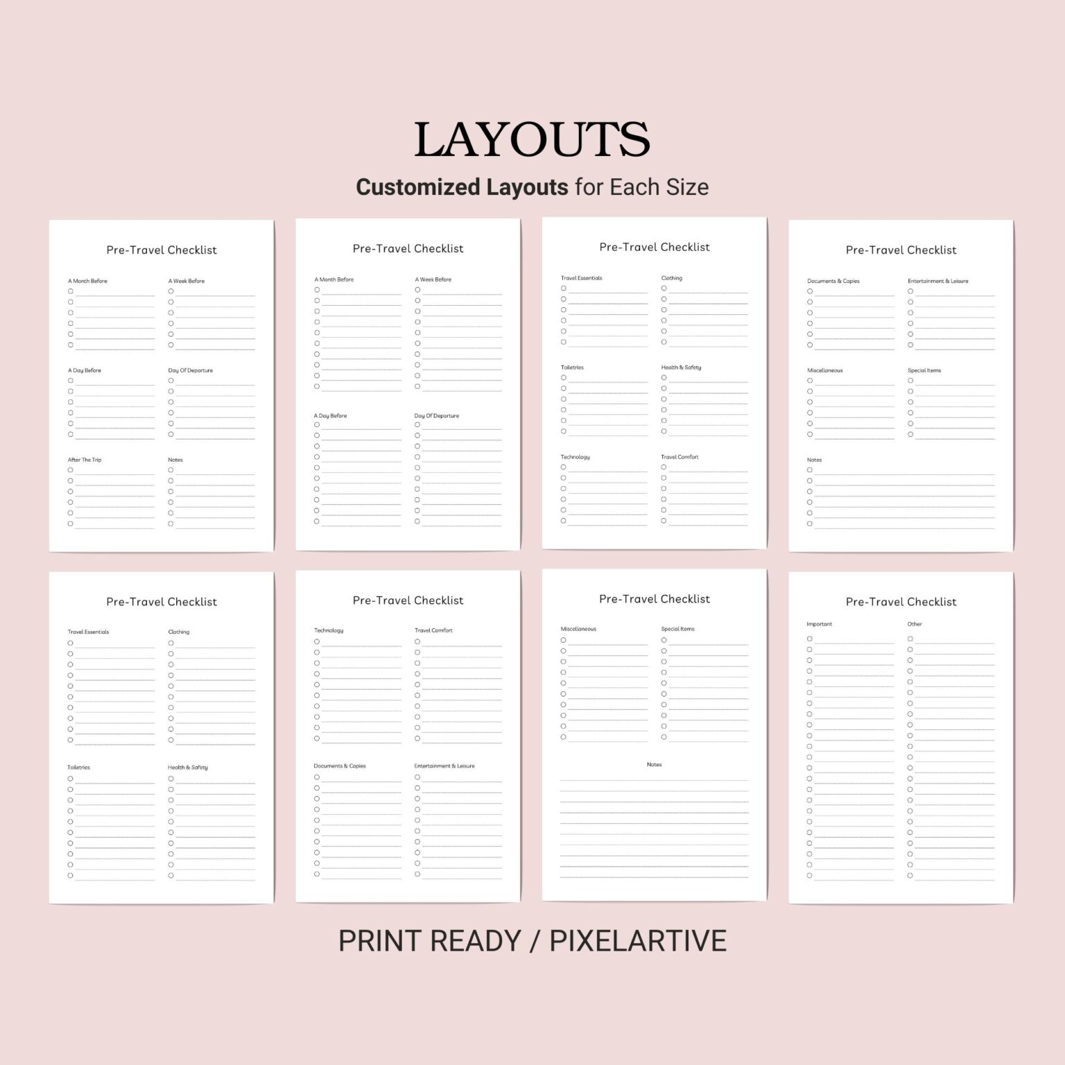 Printable Tracker Template