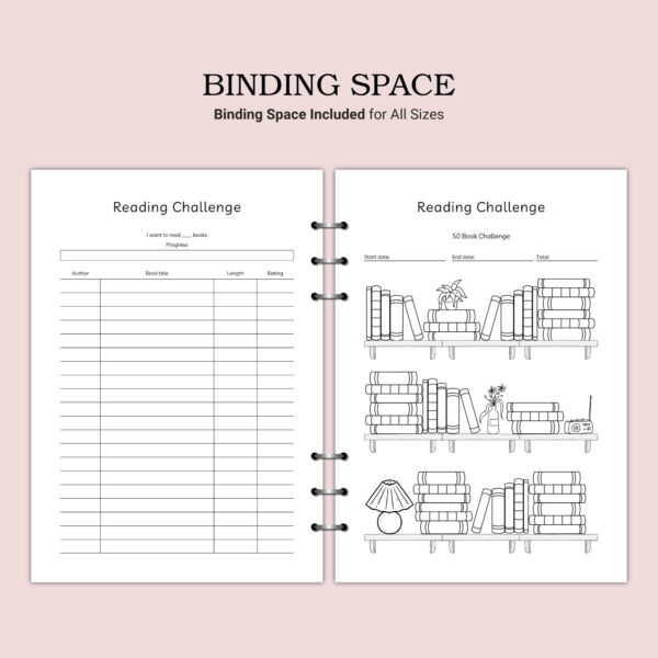Printable Reading Challenge Template - Image 6