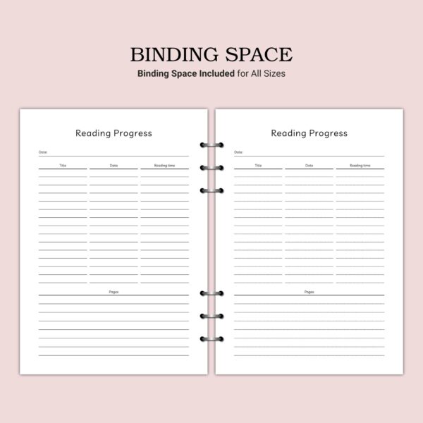 Printable Reading Progress Template - Image 3