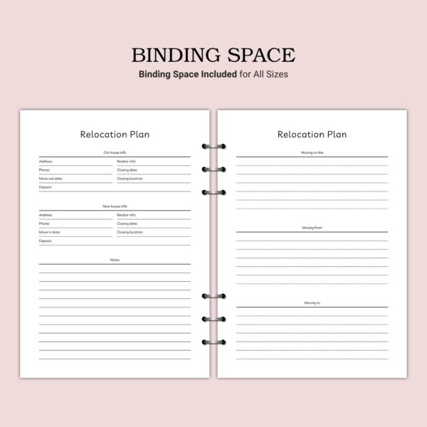 Printable Relocation Plan Template - Image 4
