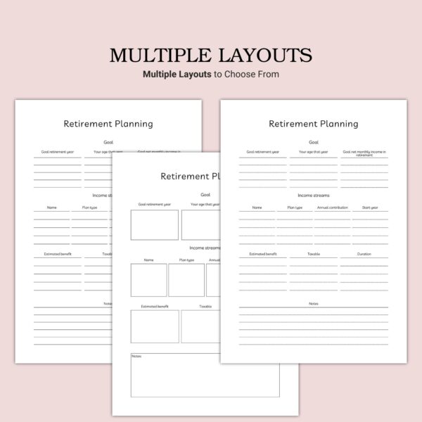 Printable Retirement Planning Template - Image 2