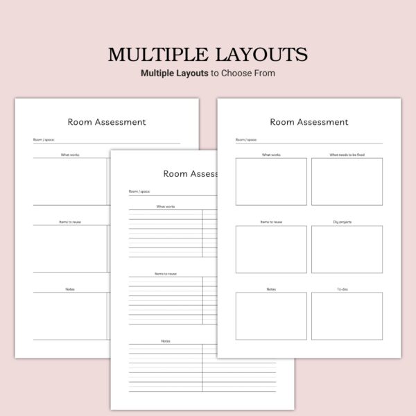 Printable Room Assessment Template - Image 2