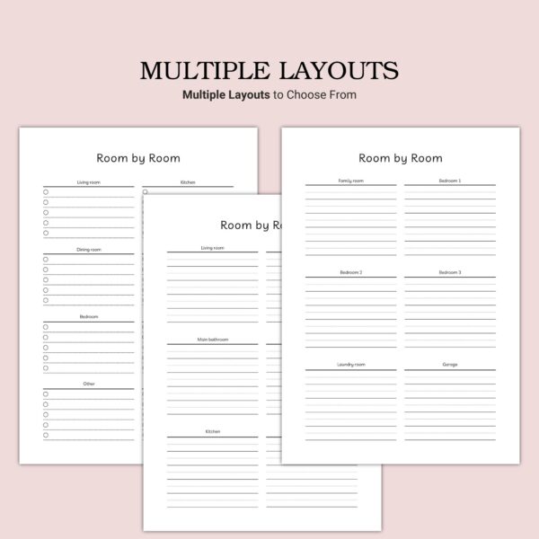 Printable Room by Room Template - Image 3