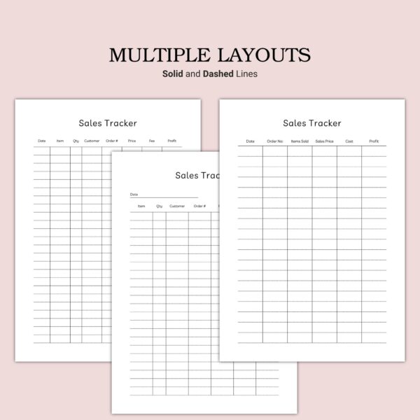 Printable Sales Tracker Template - Image 4