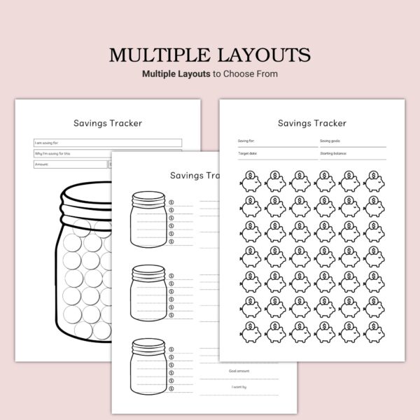 Printable Savings Tracker Template - Image 4
