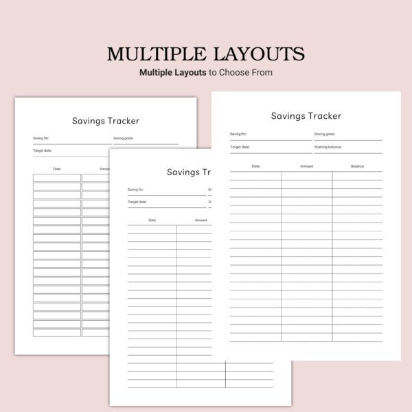 Printable Savings Tracker Template - Image 5
