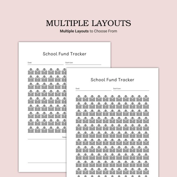 Printable School Fund Tracker Template - Image 2
