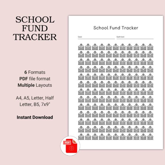 Printable School Fund Tracker Template