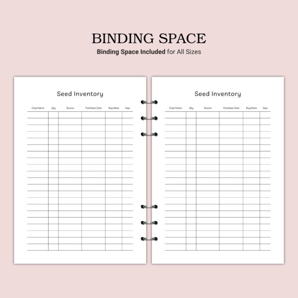 Printable Seed Inventory Template - Image 3