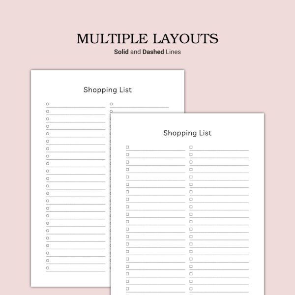 Printable Shopping List Template - Image 4