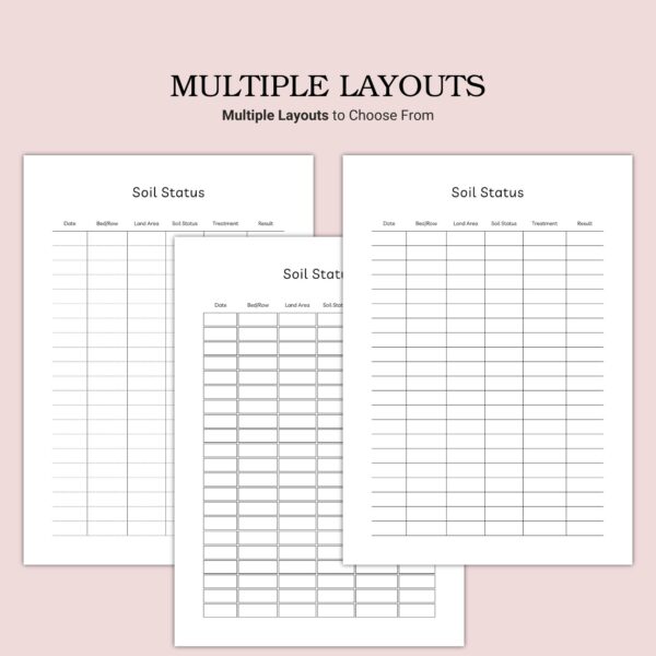 Printable Soil Status Template - Image 2